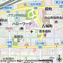 石川県白山市古城町7周辺の地図