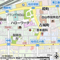 石川県白山市古城町8周辺の地図