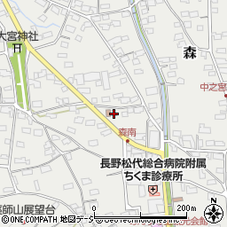 長野県千曲市森1324-7周辺の地図