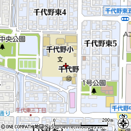 石川県白山市千代野東周辺の地図