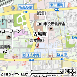 石川県白山市古城町37周辺の地図
