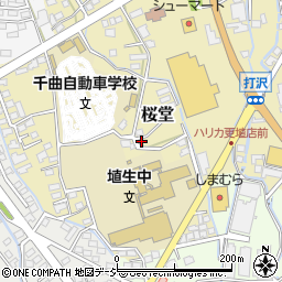 長野県千曲市桜堂195周辺の地図