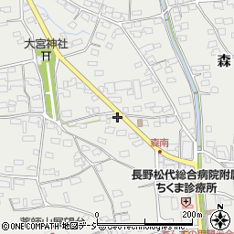 長野県千曲市森1322-1周辺の地図