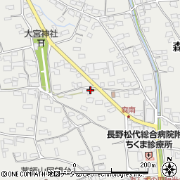 長野県千曲市森1321-1周辺の地図