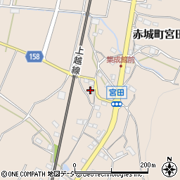 宮田集成館周辺の地図