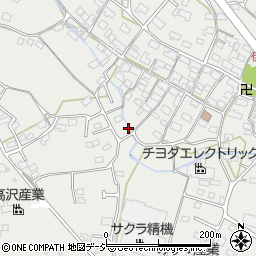長野県千曲市新田周辺の地図