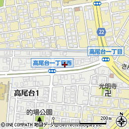 石川県金沢市高尾台1丁目64周辺の地図