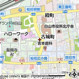 石川県白山市古城町27周辺の地図