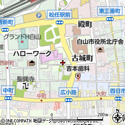 石川県白山市古城町23周辺の地図