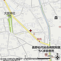 長野県千曲市森1180-7周辺の地図