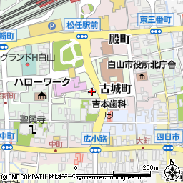 石川県白山市古城町25周辺の地図