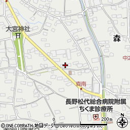 長野県千曲市森1180-1周辺の地図