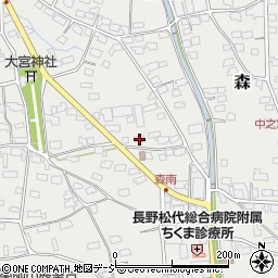 長野県千曲市森1180-4周辺の地図