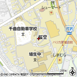 長野県千曲市桜堂189周辺の地図