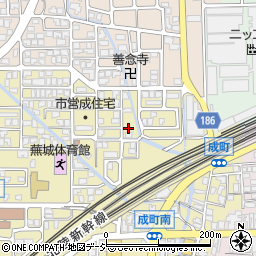 石川県白山市成町568-4周辺の地図