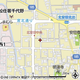 石川県白山市北安田町周辺の地図