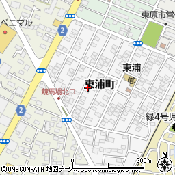 栃木県宇都宮市東浦町周辺の地図