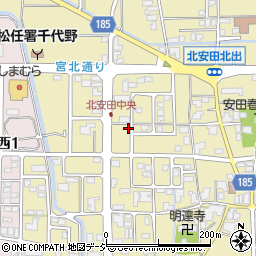 石川県白山市北安田町周辺の地図