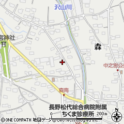 長野県千曲市森1179-1周辺の地図