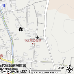 長野県千曲市森2453-3周辺の地図