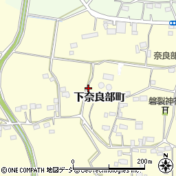 栃木県鹿沼市下奈良部町周辺の地図