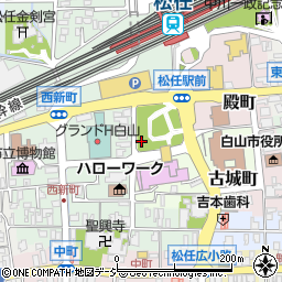 石川県白山市古城町306周辺の地図