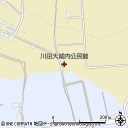 川田大城内公民館周辺の地図