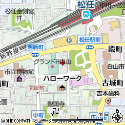 石川県白山市西新町周辺の地図