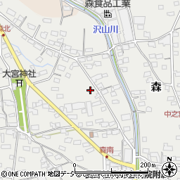 長野県千曲市森1187-1周辺の地図