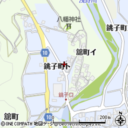 石川県金沢市銚子町ト周辺の地図