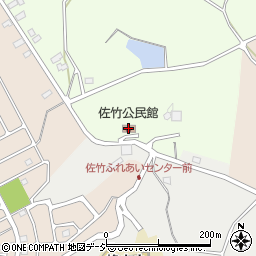 佐竹公民館周辺の地図