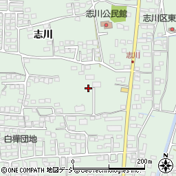 長野県千曲市八幡志川周辺の地図