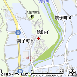 石川県金沢市舘町イ周辺の地図