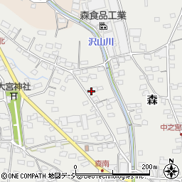 長野県千曲市森1169-1周辺の地図