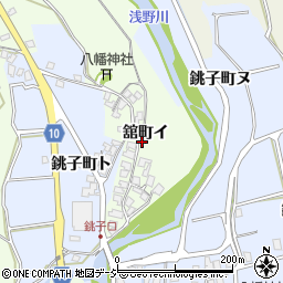 石川県金沢市舘町イ116周辺の地図