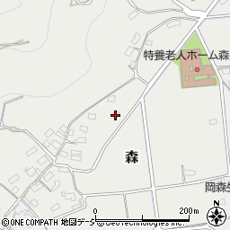 長野県千曲市森824-1周辺の地図
