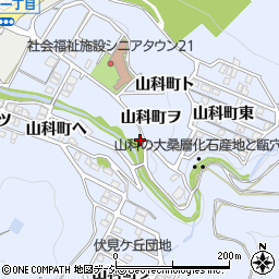 石川県金沢市山科町ヲ周辺の地図