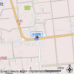 小沢町周辺の地図