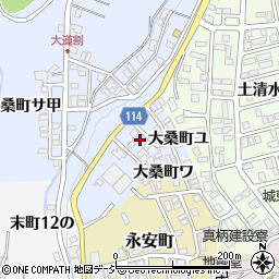 石川県金沢市大桑町サ乙周辺の地図