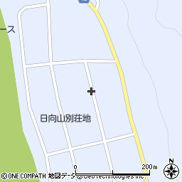 長野県大町市平日向山周辺の地図