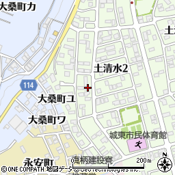 石川県金沢市土清水2丁目206周辺の地図