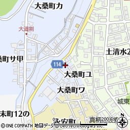 石川県金沢市大桑町ユ11-21周辺の地図