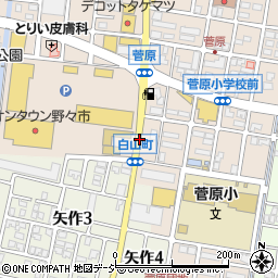 菅原町周辺の地図