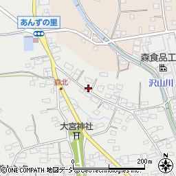 長野県千曲市森1134-1周辺の地図