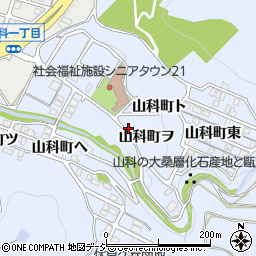 石川県金沢市山科町周辺の地図