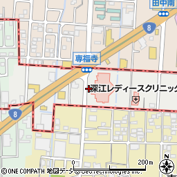 石川県野々市市郷町周辺の地図