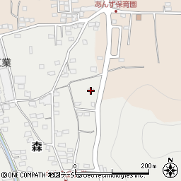長野県千曲市森2611周辺の地図
