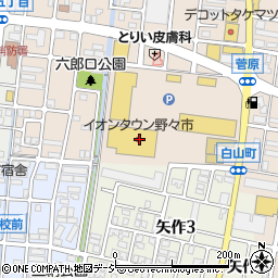 北國銀行イオンタウン野々市店 ＡＴＭ周辺の地図