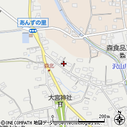 長野県千曲市森1134-3周辺の地図