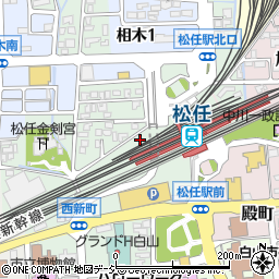 名鉄協商松任駅北駐車場周辺の地図